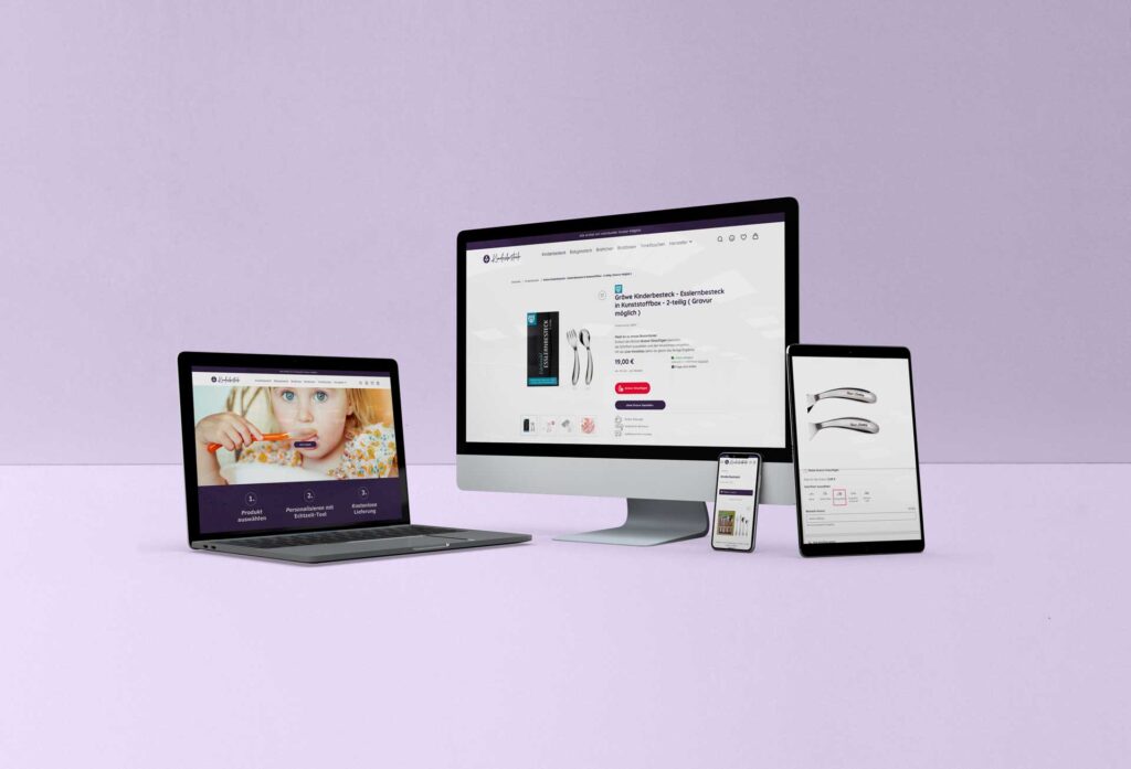 Shop für individualisierbares Kinderbesteck