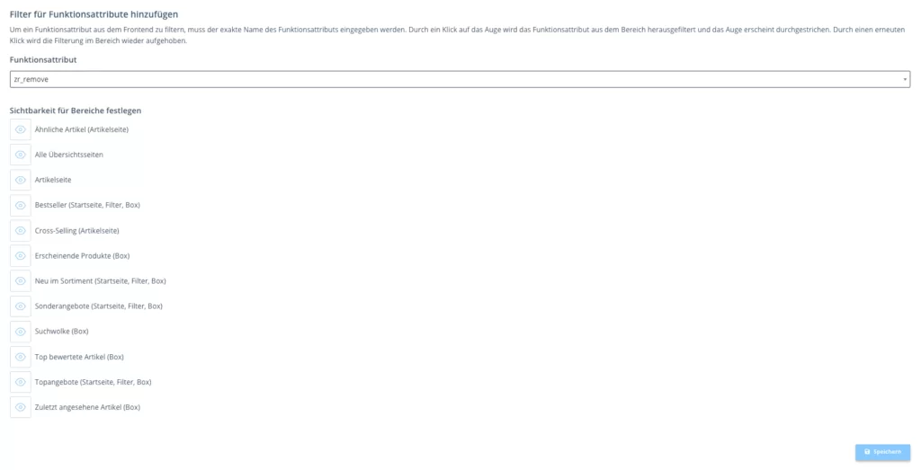 ZR Verborgene Artikel Adminpanel